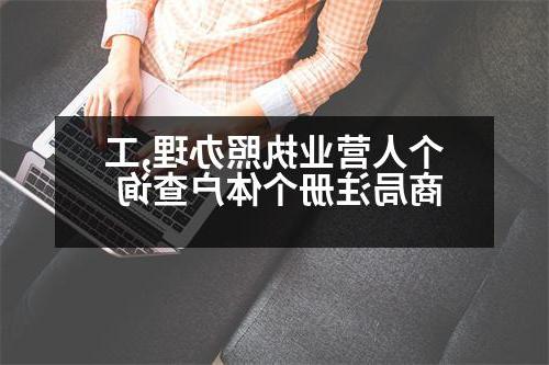 个人营业执照办理,工商局注册个体户查询