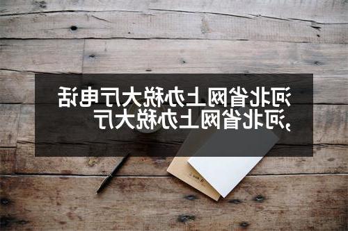 河北省网上办税大厅电话,河北省网上办税大厅